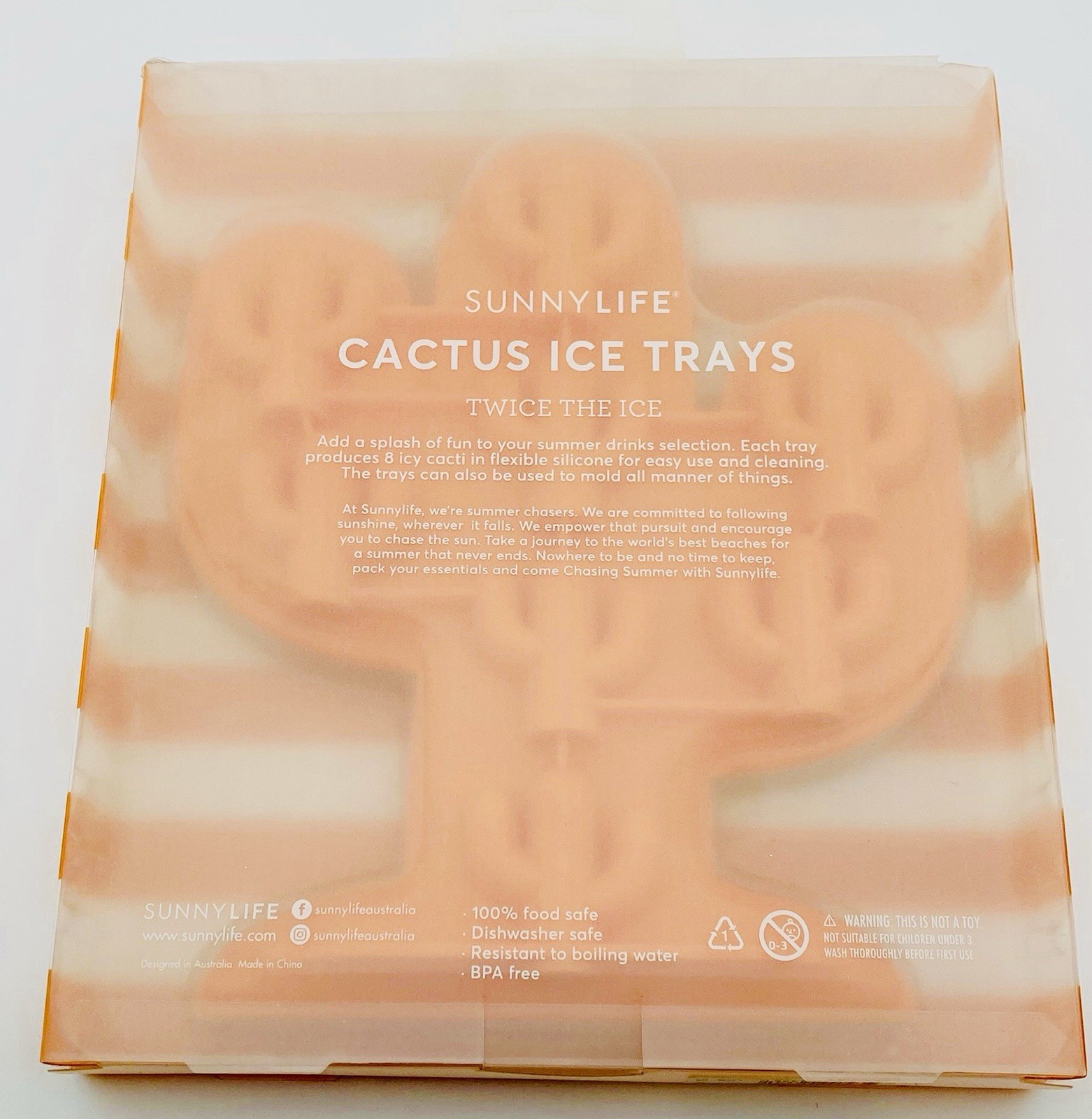 SUNNYLIFE CACTUS ICE TRAYS SET OF 2