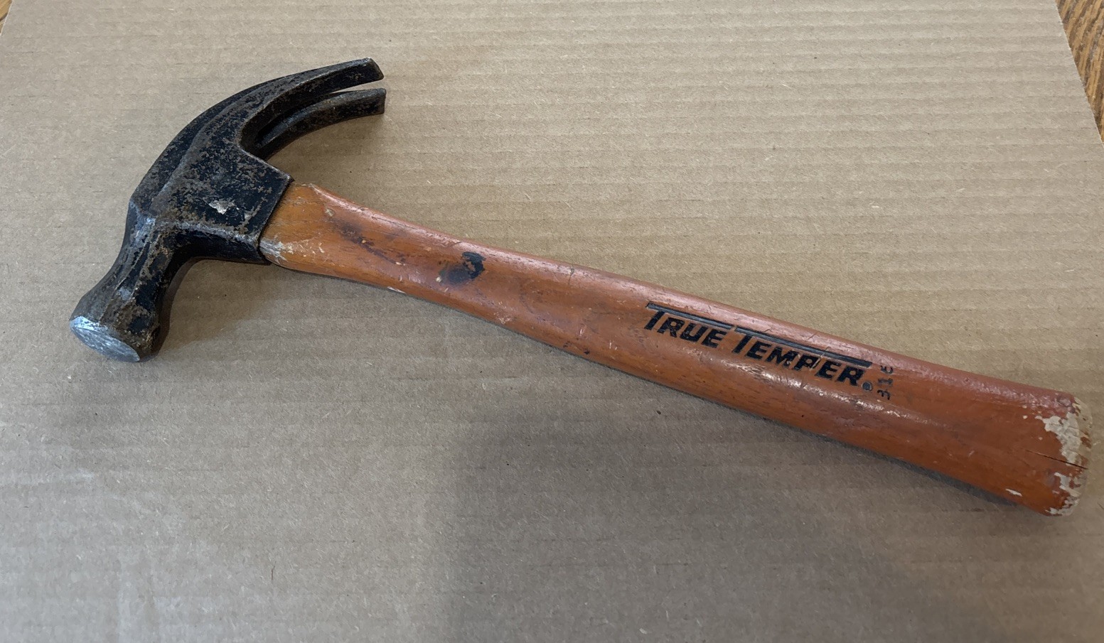 Vintage True Temper # 316 Curved Claws Hammer Total Weight 24-oz