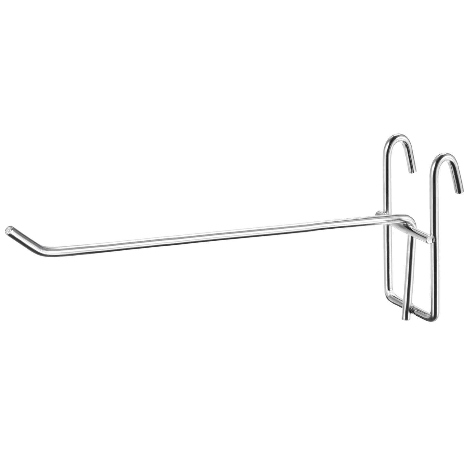 12Pcs Grid Wall Display Hooks Store Storage Wall Organizers 8 Inch Silver