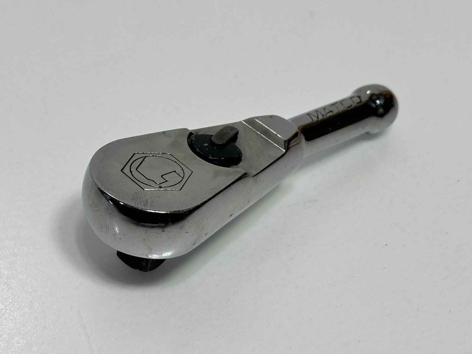 Matco Tools USA BR4T Chrome 3/8" Drive Stubby Extra-Compact Mini Chrome Ratchet