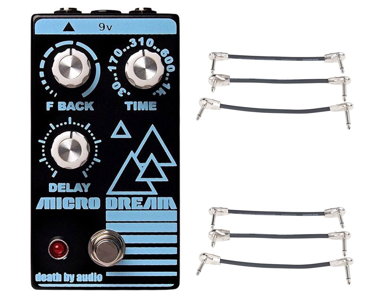 Death By Audio Micro Dream Delay + 2x Gator Patch Cable 3 Pack
