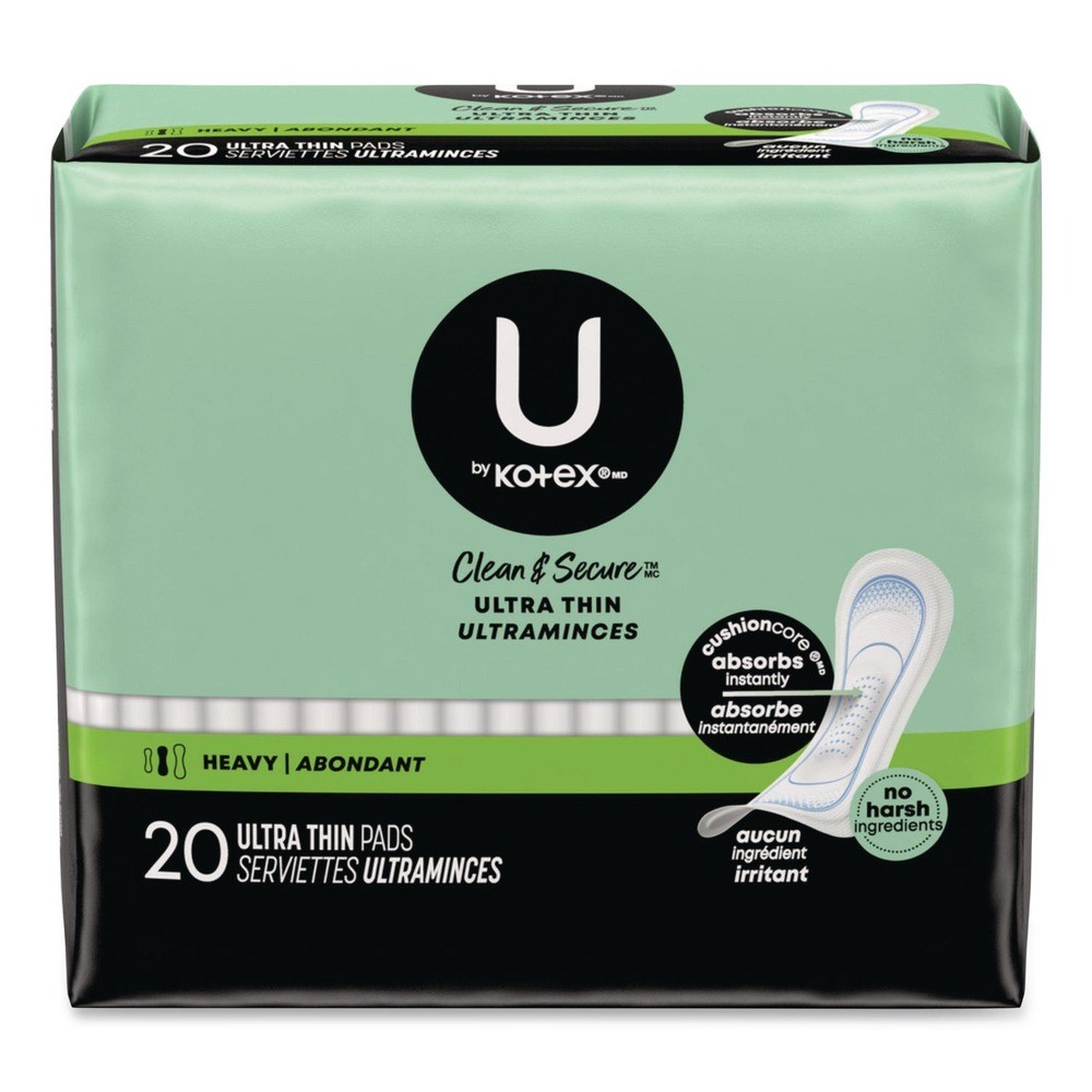 Kimberly-Clark 53088CT U by Kotex Security Ultra-Thin Feminine Pads (8/CT) New