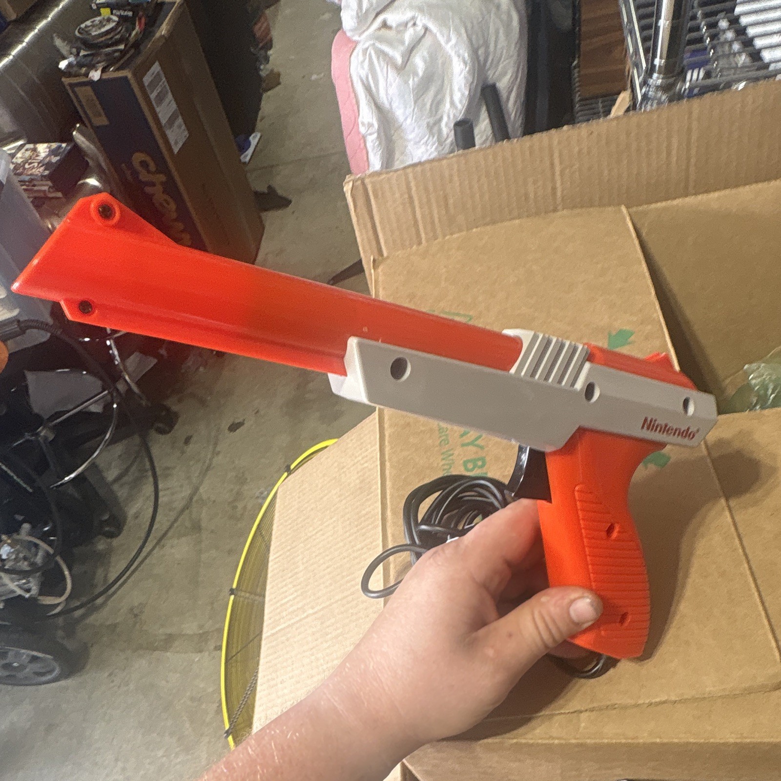 Nintendo Zapper Light Gun Controller Wired for NES Orange/Gray (1985)