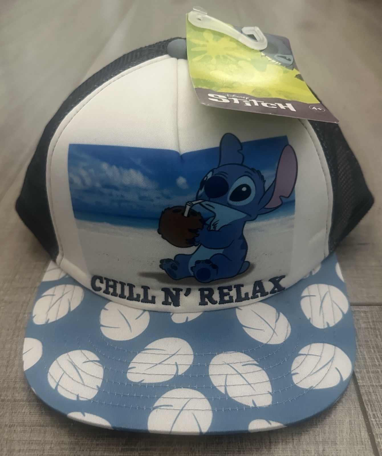 New With Tag Disney Stitch Trucker Skater Chill N' Relax Hat One Size