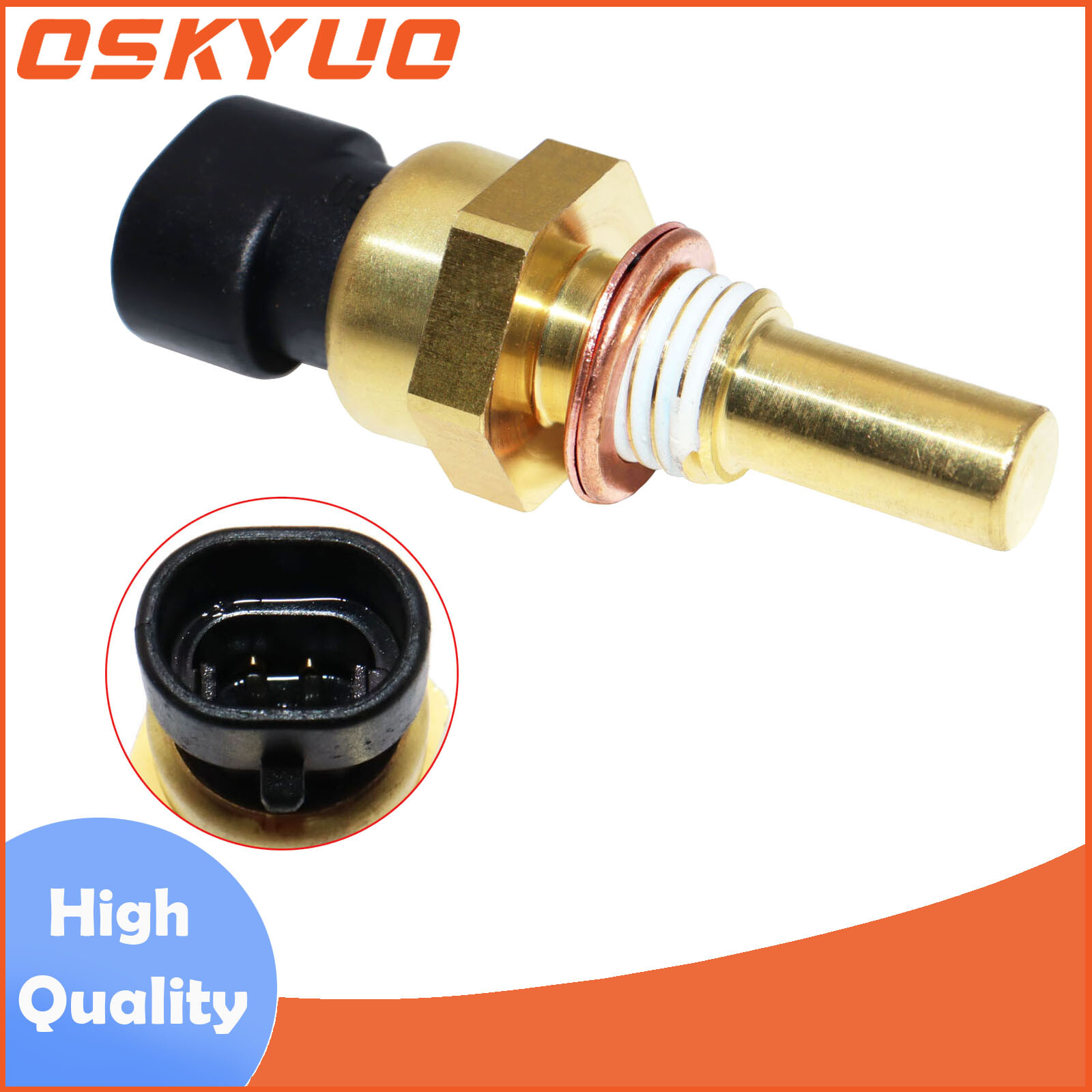 TX89 Coolant Temperature Sensor W/ Connector For Chevy Express 1500 2500 3500