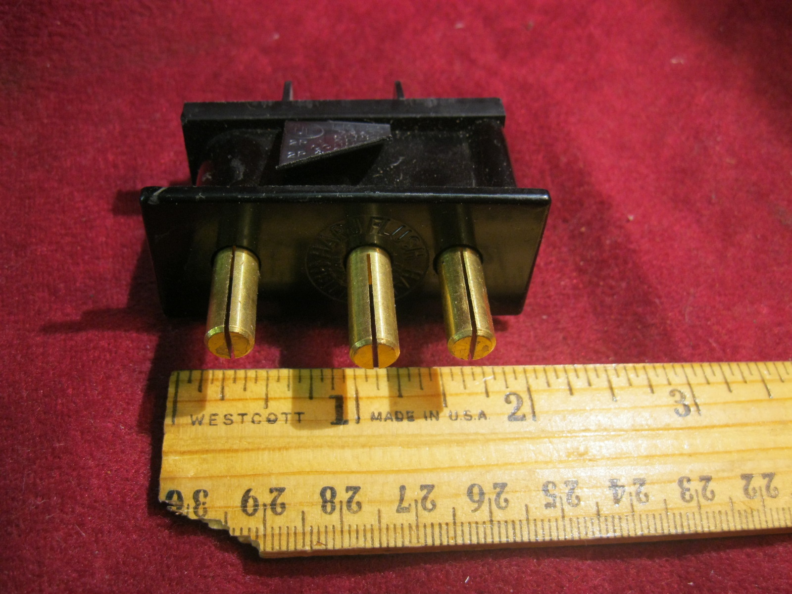 20a Male Union ConnectorPanel /  Chassis Mount 2P&G Stage Pin Connector