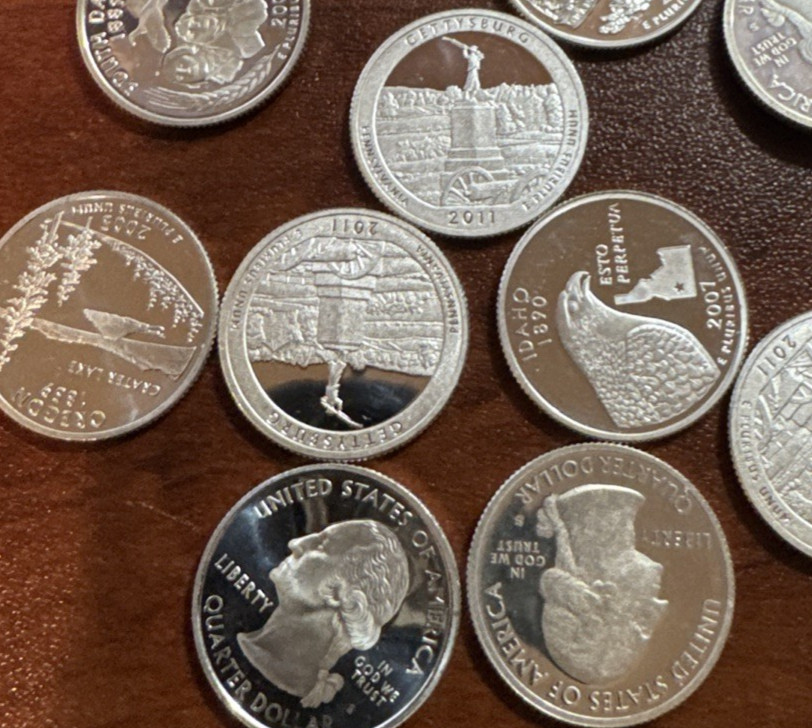 Proof Washington Quarters Roll of 40 Random Dates
