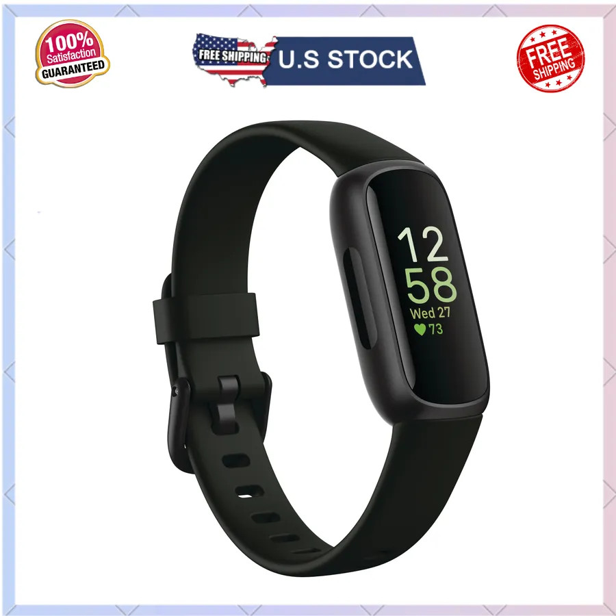 Fitbit Inspire 3 Health and Fitness Tracker Midnight Zen