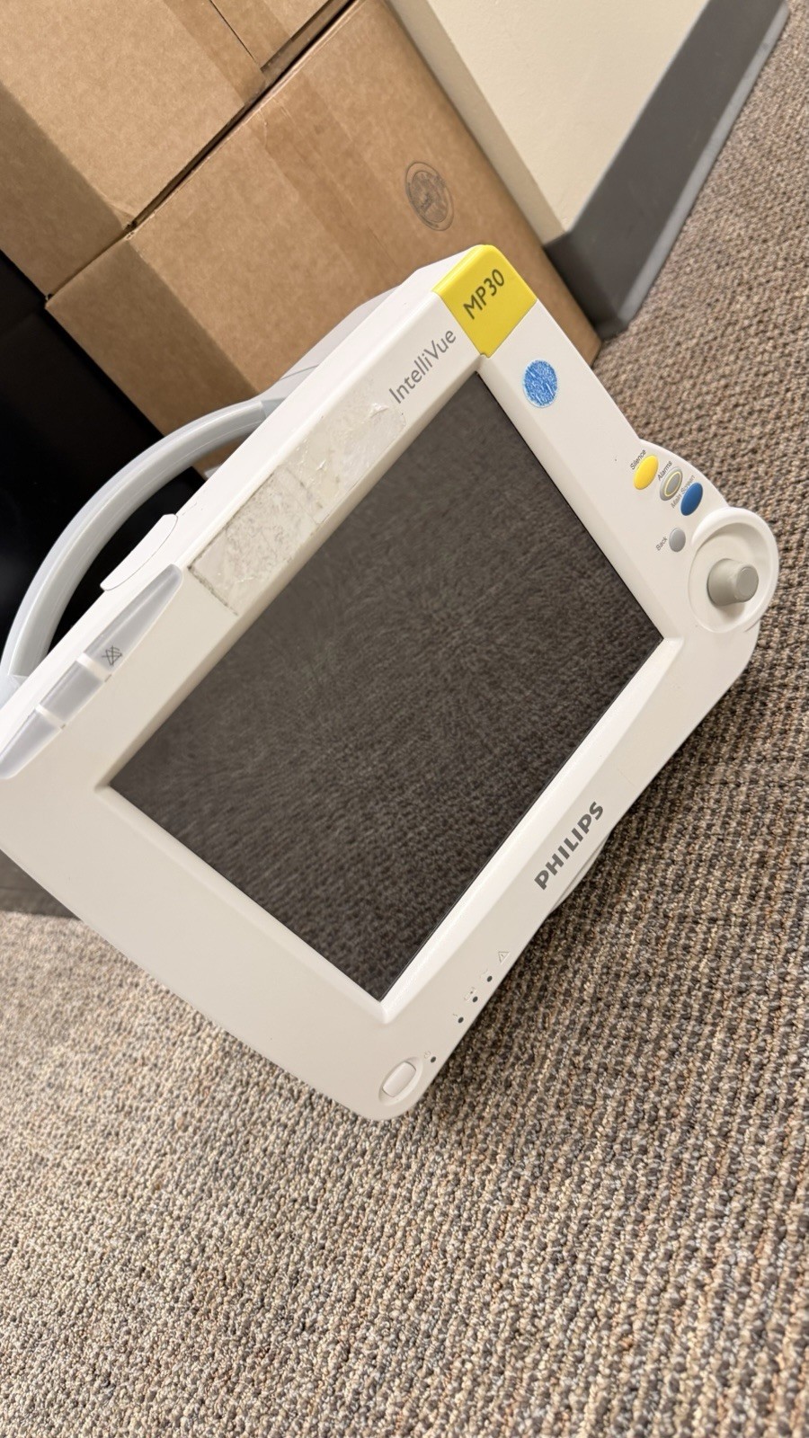 Philips MP30 IntelliVue Monitor With M3001a Module And All Patient Cables