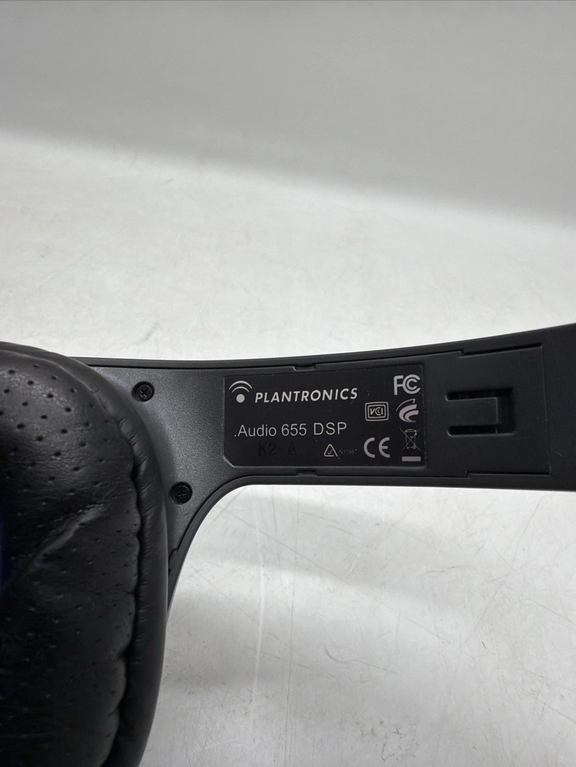 Plantronics Audio 655 DSP Black Headband Headset Used