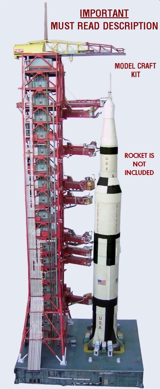Launch Umbilical Tower LUT Model for Estes,4D Vision 1:100 Saturn V, PLS READ!