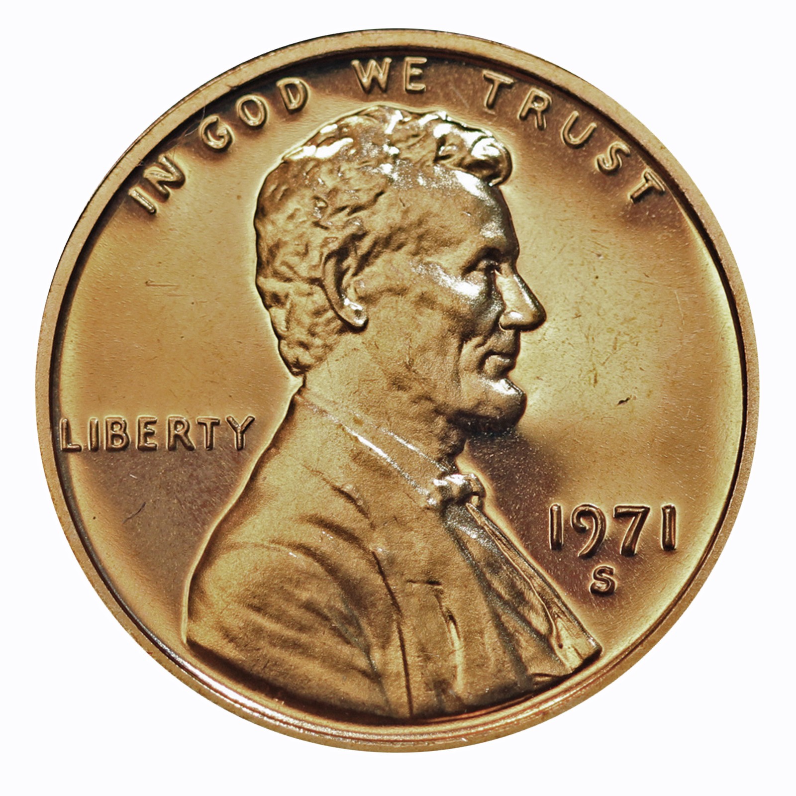 1971 -S Lincoln Memorial Cent Gem Proof Single Coin