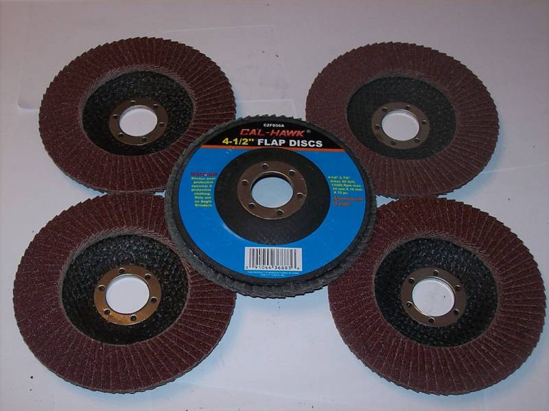 5  4-1/2" ANGLE GRINDER SANDING FLAP DISC 40 GRIT