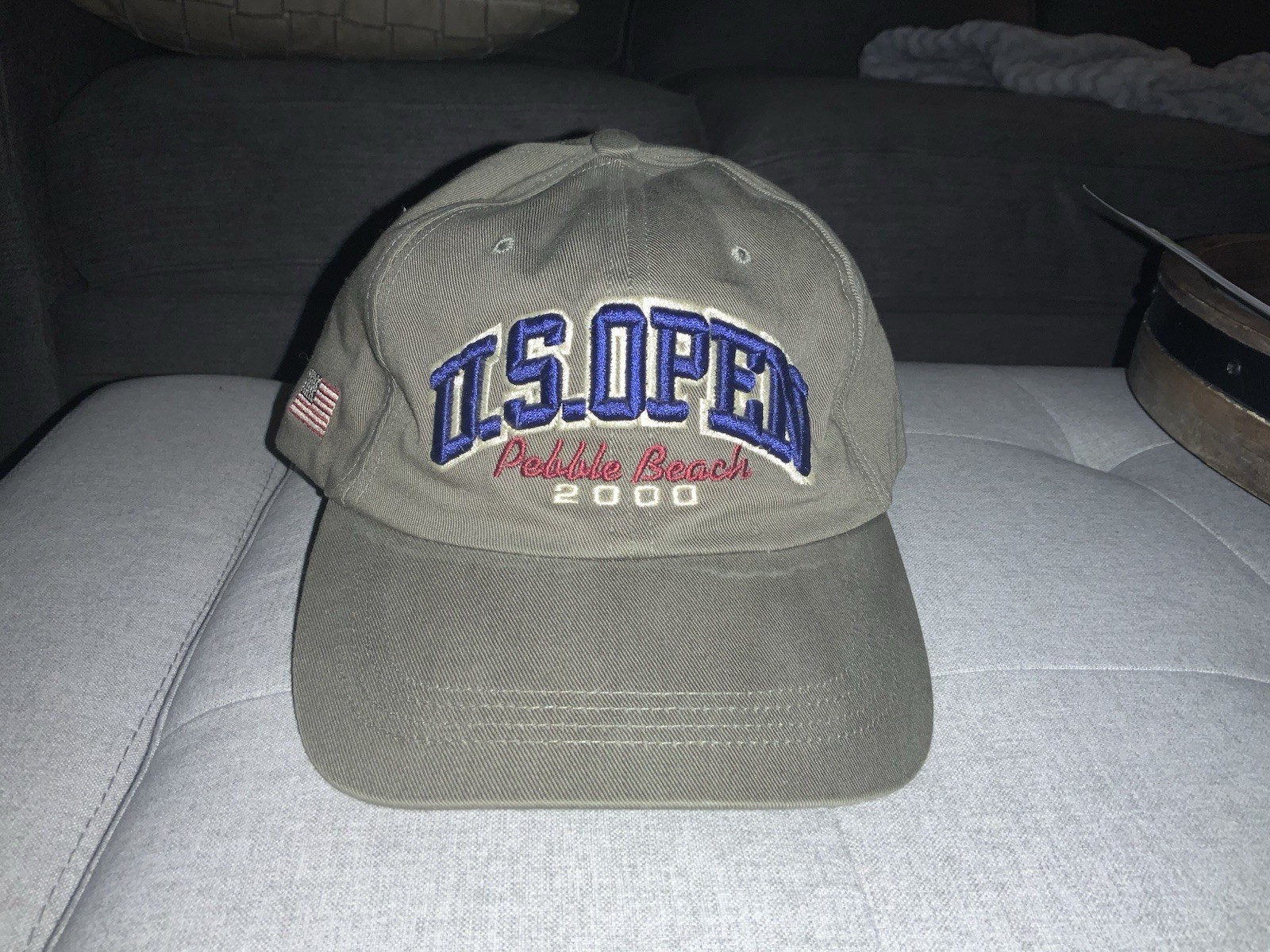 Vintage Olive Green 2000 U.S. Open - Pebble Beach 4 Head Adjustable Baseball Hat