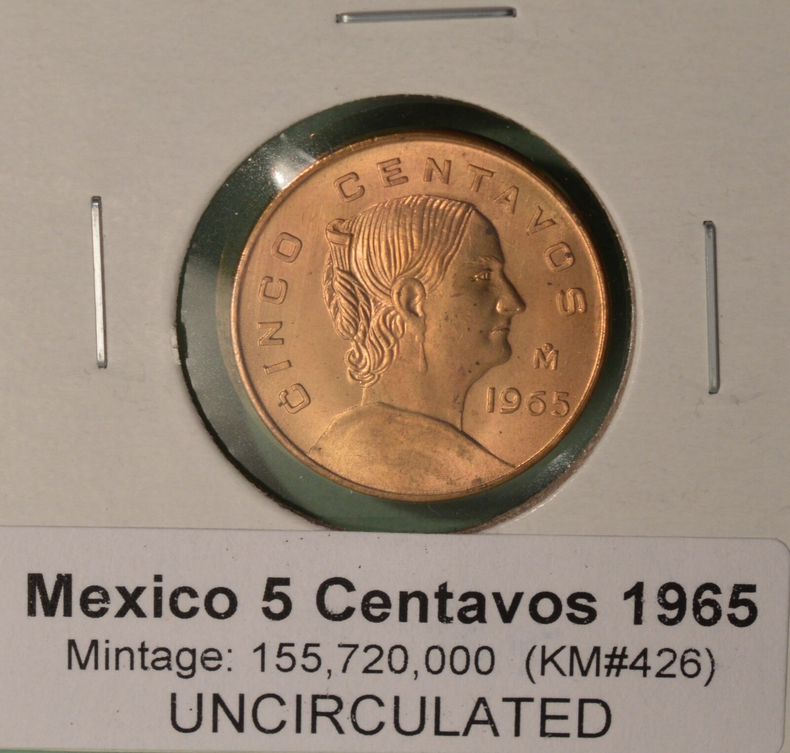1965 Mexico 5 Centavos - Uncirculated