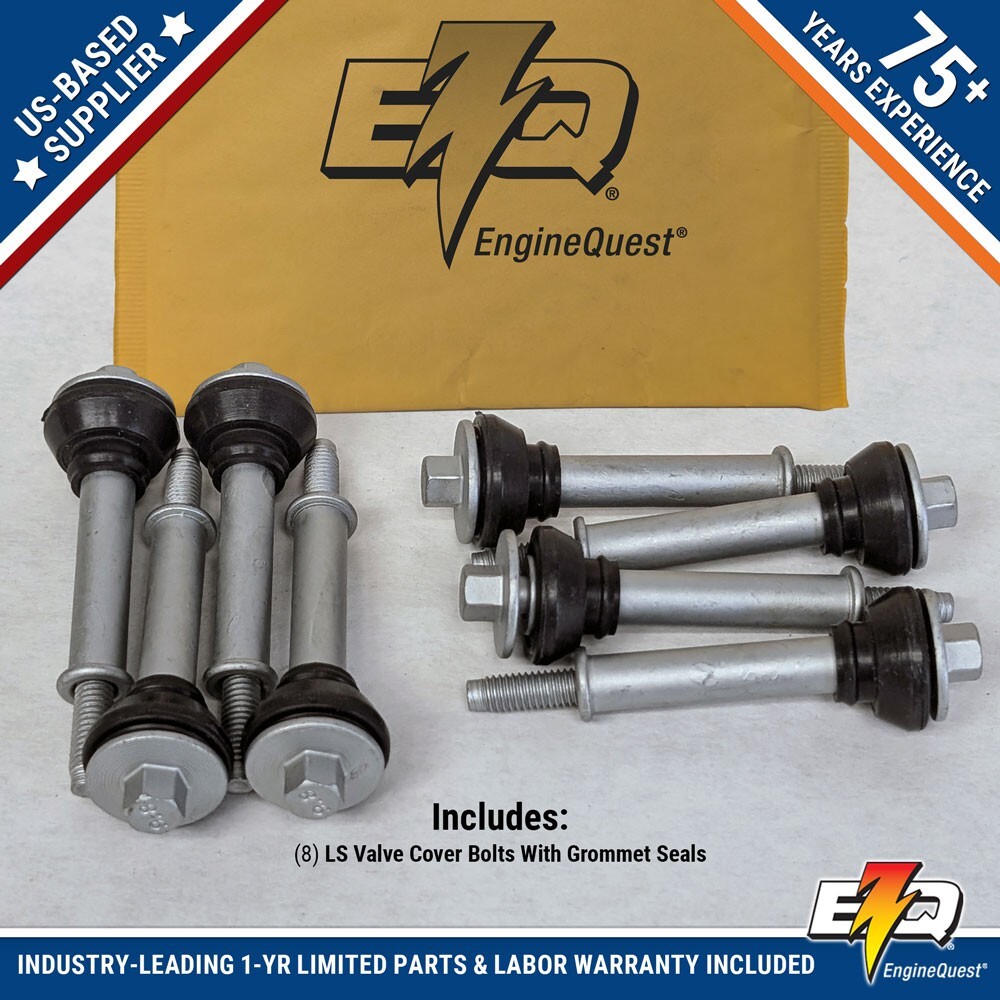 LS Valve Cover Bolts with Grommet Seals - Set of 8 for 1999-2013 4.8L 5.3L 5.7L