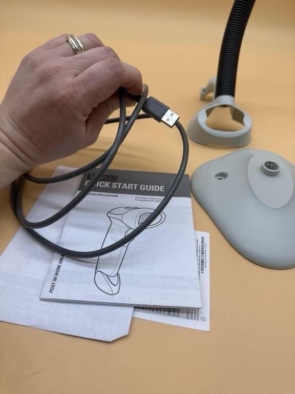 Symbol LS2208 General Handheld Laser Barcode Scanner With Cable