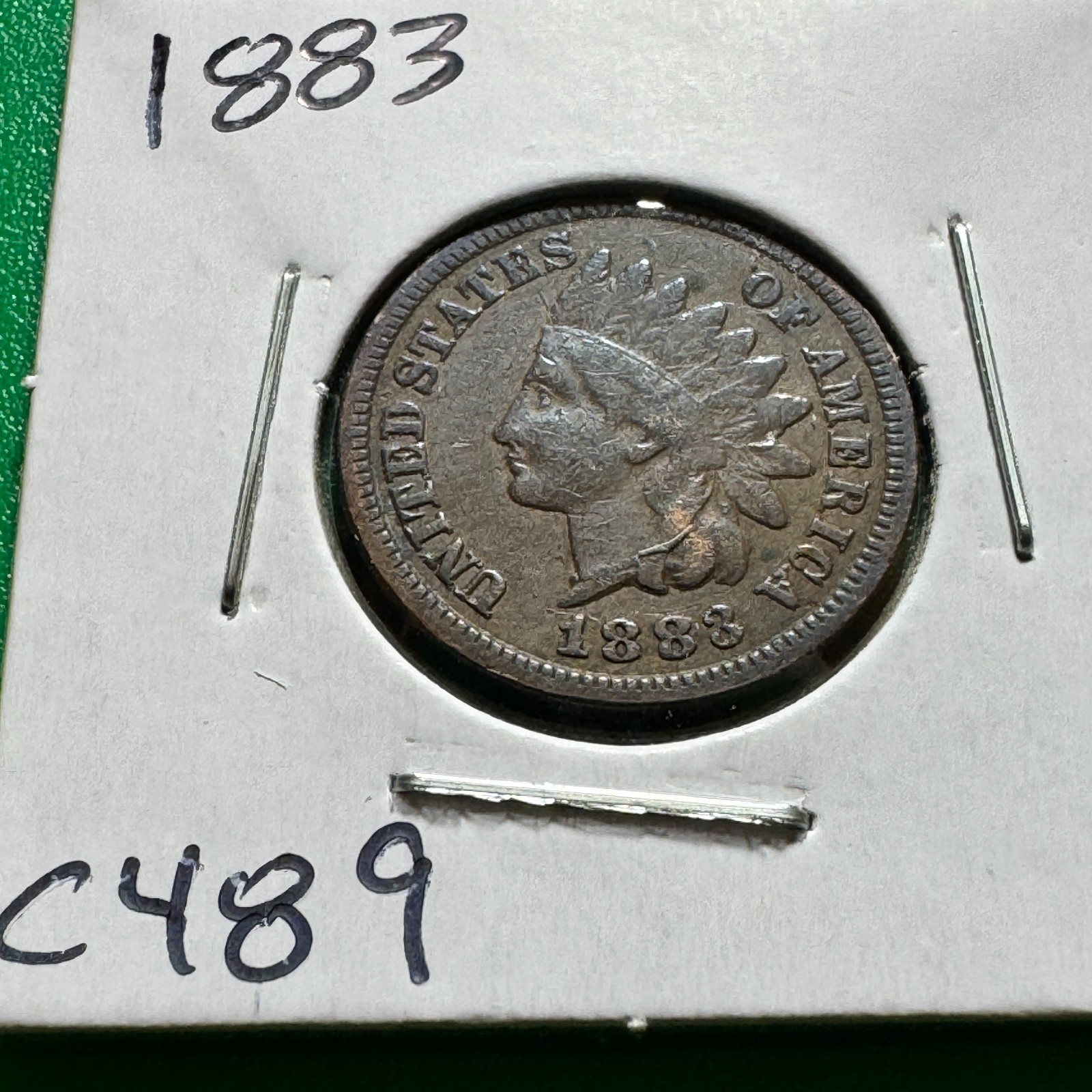 1883 US Indian Cent C489