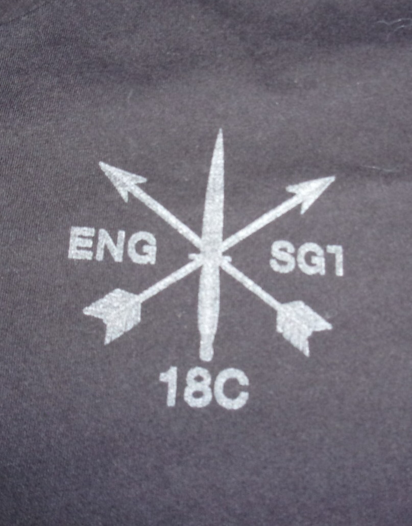 DISCONTINUED SPECIAL FORCES 18C / SPECIAL GROUP 1 SG1 BLACK UNIT SHIRT LARGE