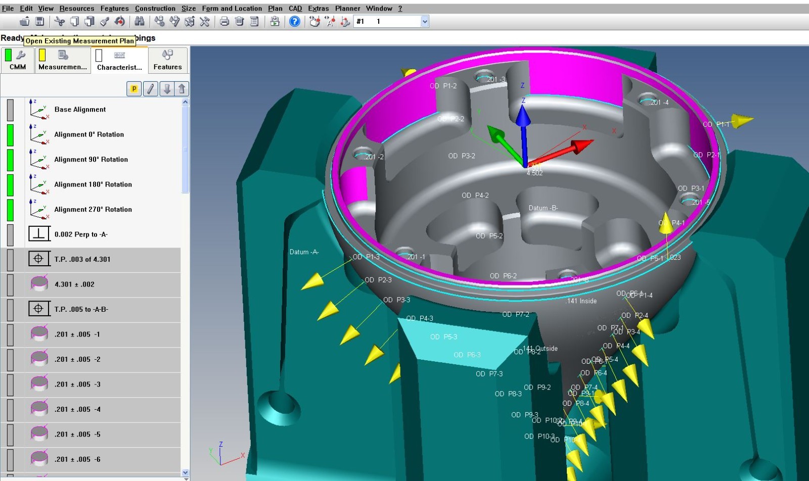 Zeiss XXT - Vast XT Calypso Programming / Hexagon PC DIMS / Mitutoyo MCOSMOS