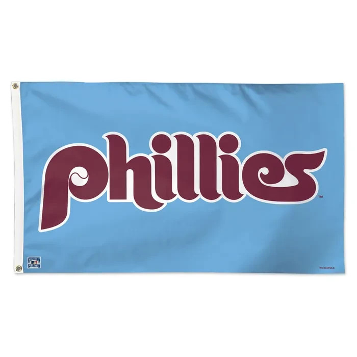 ⭐️⭐️⭐️⭐️⭐️PHILADELPHIA PHILLIES COOPERSTOWN 3'X5' DELUXE FLAG WINCRAFT⭐️⭐️⭐️⭐️⭐️