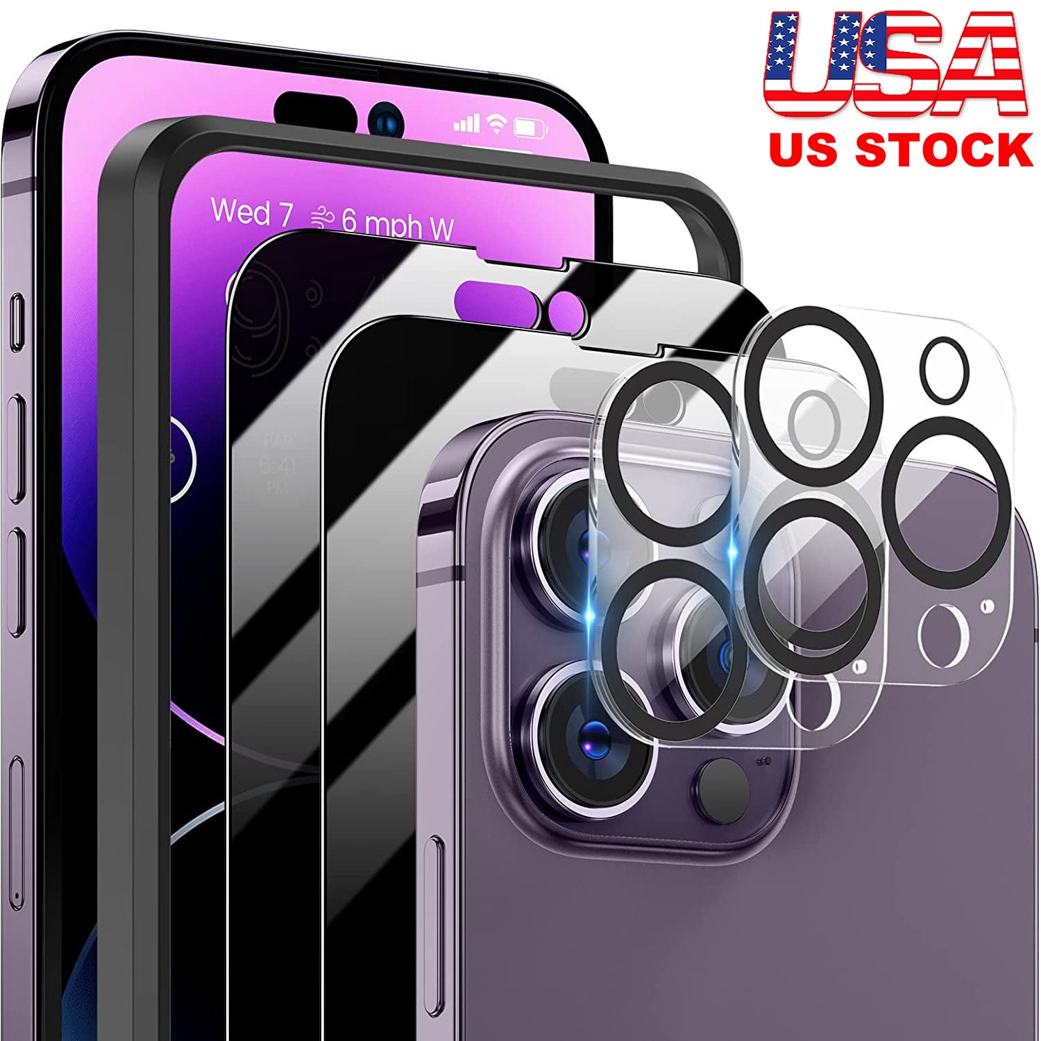 Privacy Screen Protector / Camera Lens Protector for iPhone 12 13 14 Pro Max
