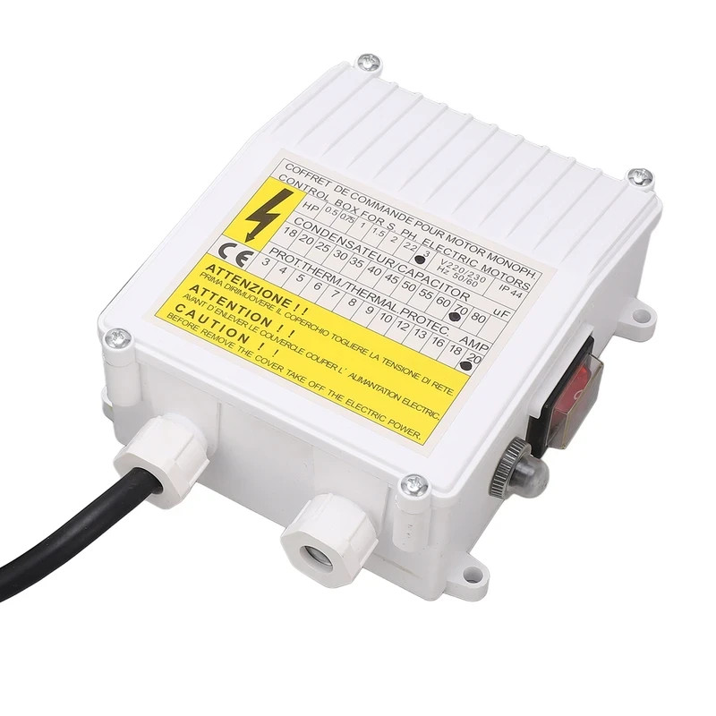 Control Box Start 0.33HP 3A 16uf  220-240v for Well Water Pump 2.5"  fast ship