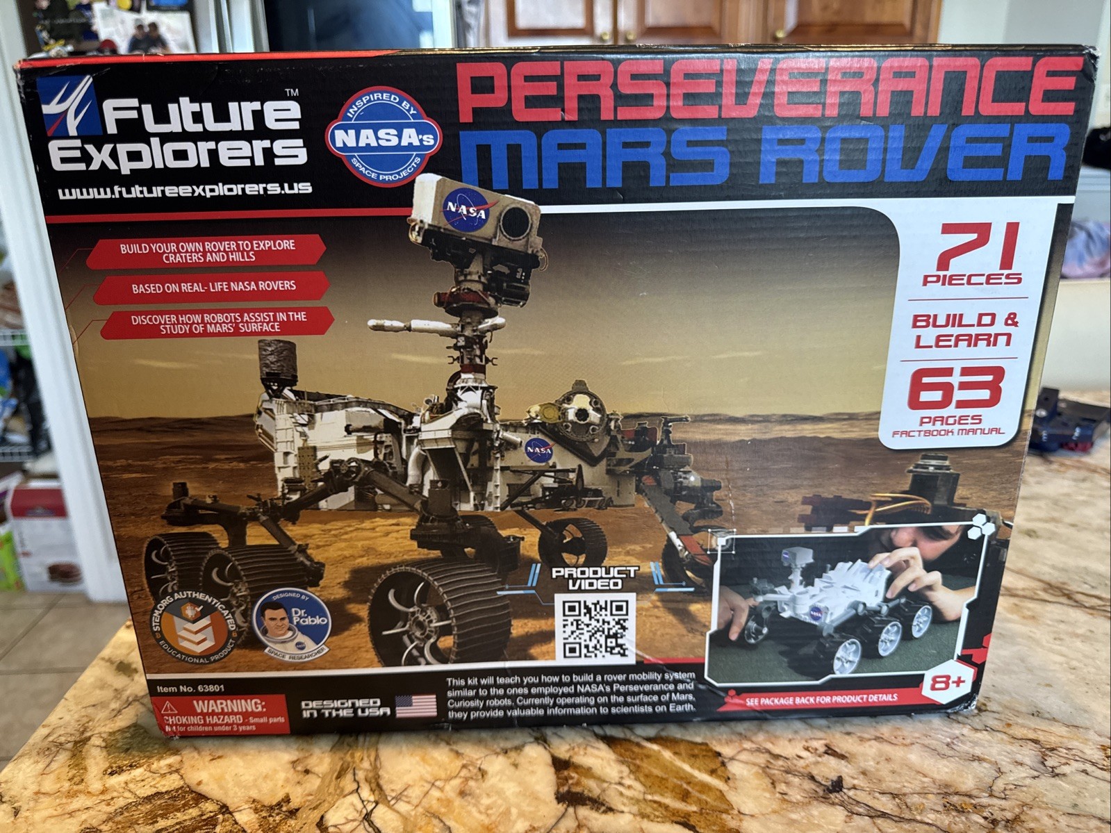 NASA Future Explorers - Mars Rover Build & Model STEM Powerful Motor Robotic Arm