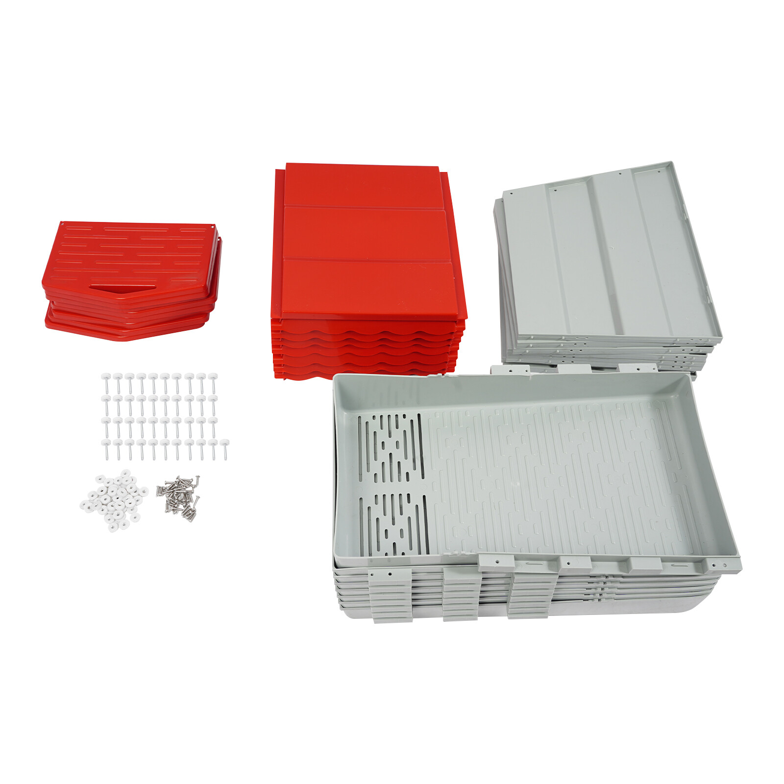 8-Compartment Chicken Nesting Box with Egg Collection Chicken Laying Boxes Farm