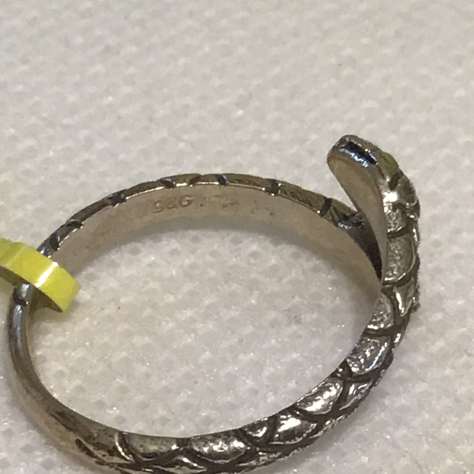 Artisan Crafted (Sz5-6) Bypass Snake Ring—Adjustable