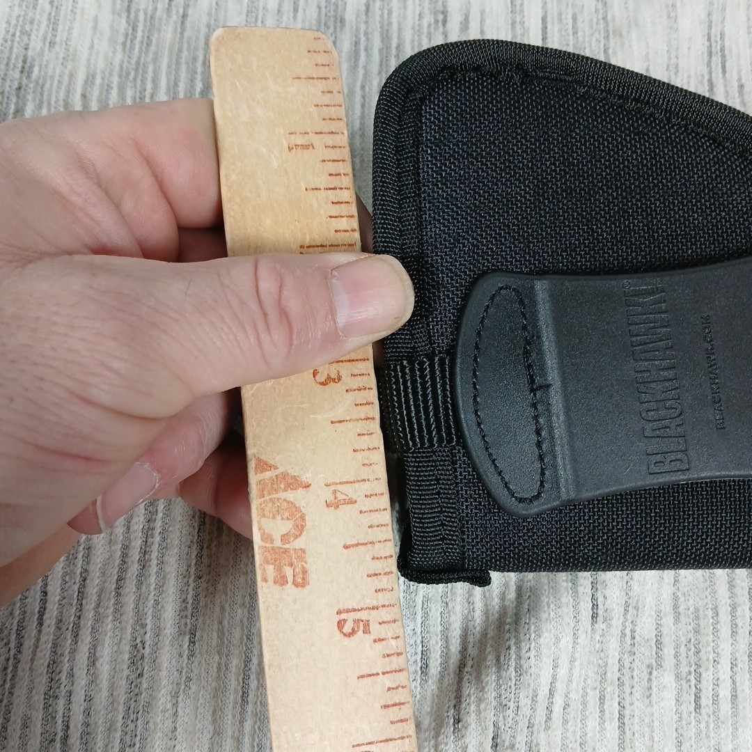 BLACKHAWK! Black IWB HOLSTER Size 02, Right Hand, (Md/Lg Dbl Act Revolver