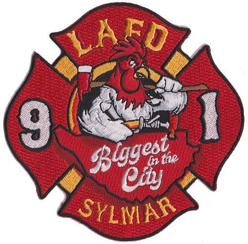LAFD Station 91  - Biggest in the City Rooster Fire Patch NEW