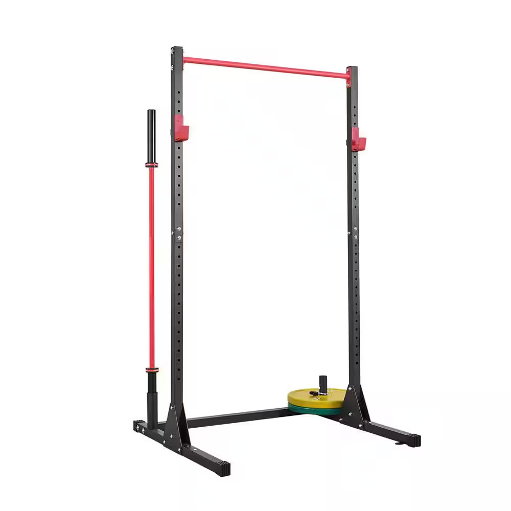 Power Cage Squat Rack, 800LBS. Strength Training Workout Home Gym, Multifunction