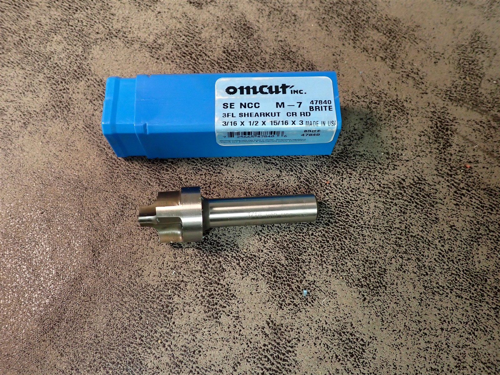 Omcut 47840 3/16" x 1/2" x 15/16" x 3", 3 Flute HSS Shearkut Countersink (BN474)