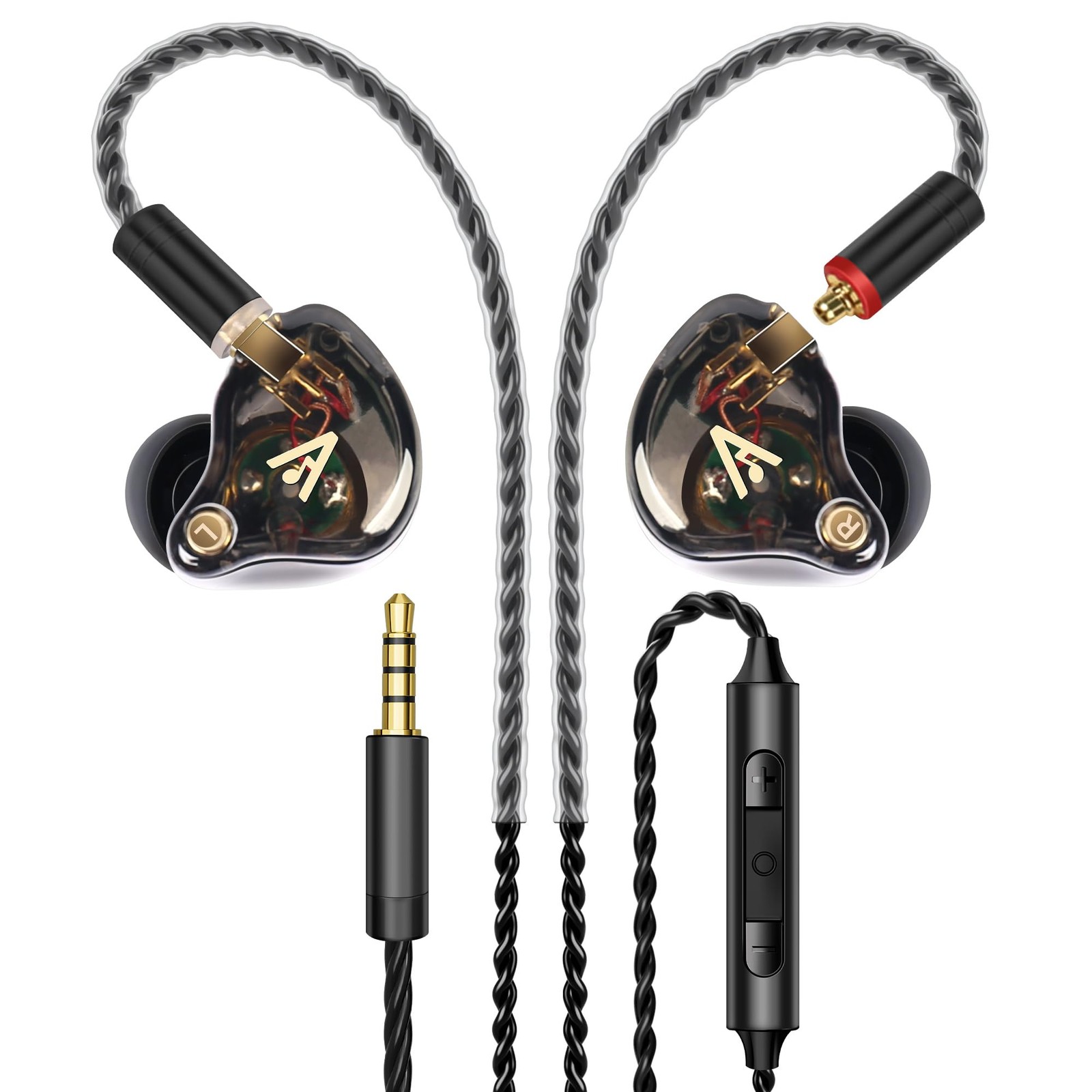 Vibes 202M Wired Earbuds - HiFi in Ear Monitor Headphones - Noise Isolating E...