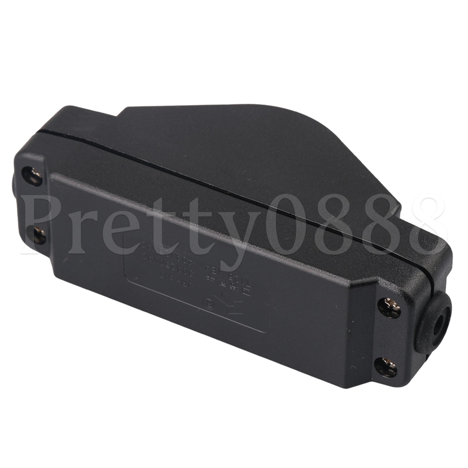 IP65 Inline Cord Switch Screw wiring type black key 30A 12V-380V