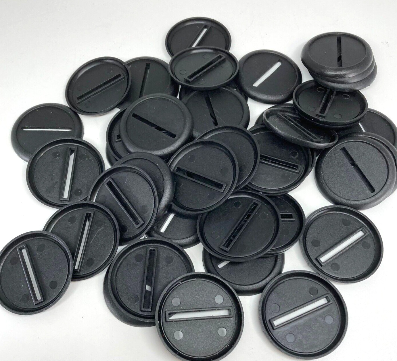 40mm Round Lip Bases New Wargame Wargames Base Warhammer Plastic Tabletop Hobby