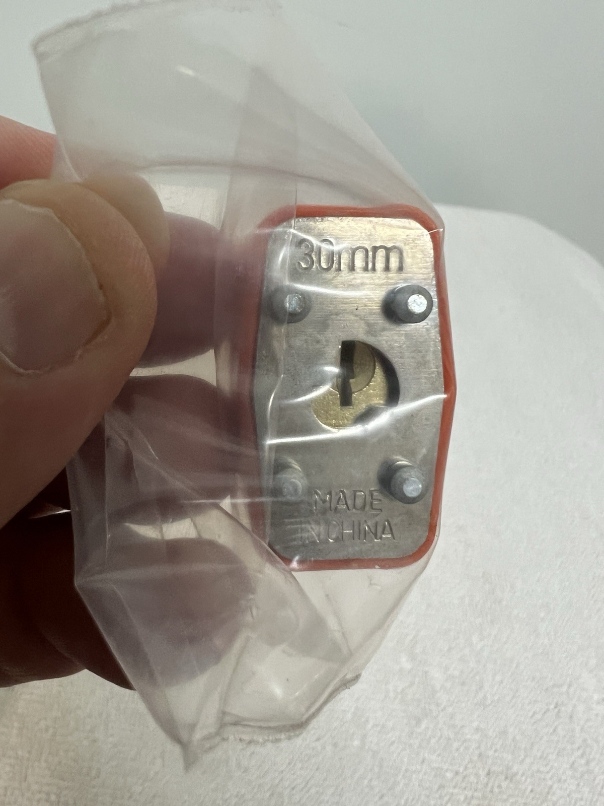 Firearm Keyed Cable Lock (orange) Never Used