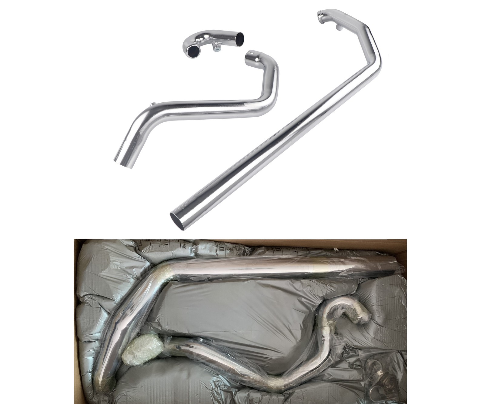 Front Exhaust Pipe Set for Harley 1995-2016 Touring, for Street Glide, Road King