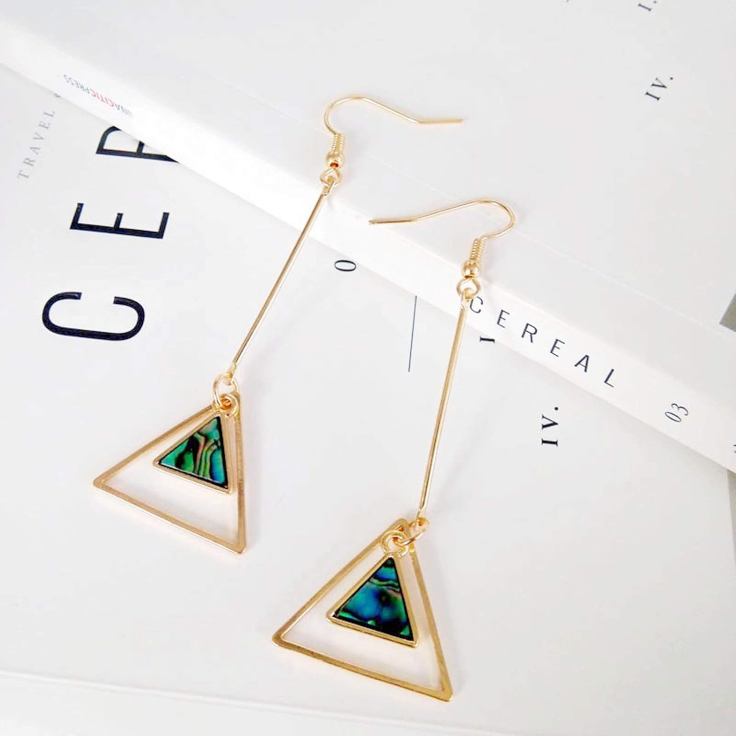 70Pcs Triangle Earring Beading Ring,4Sizes Earring Hoops Connector Links Open Be