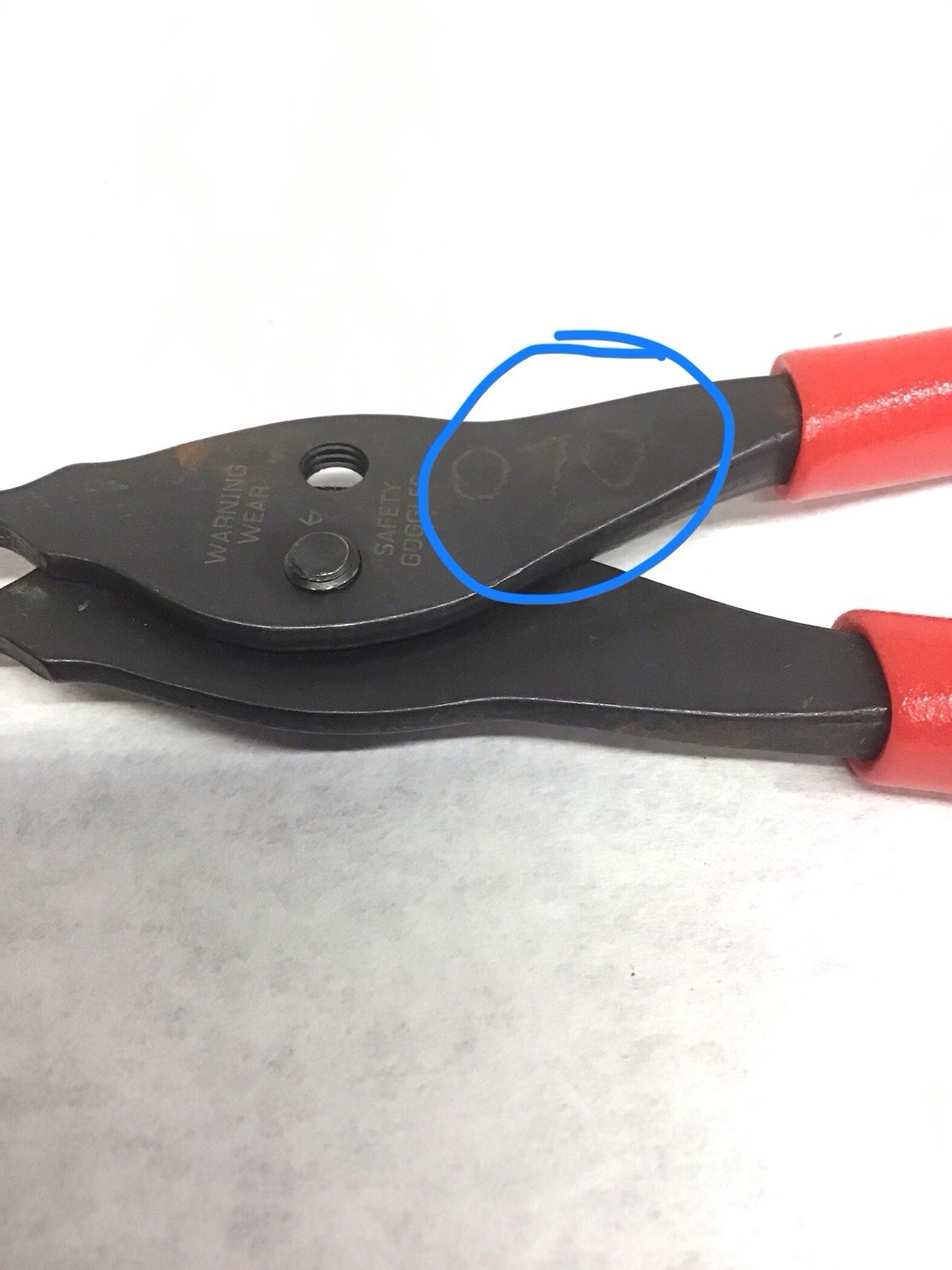Snap On Tools Convertible 90°/.038" Fixed Tip Retaining Ring Pliers SRPC3890