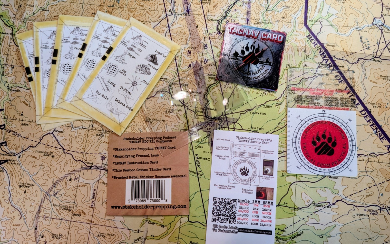 Stakeholder Prepping Podcast Combo-Pack 5-pack Tinder Cards & TACNAV Card Pack