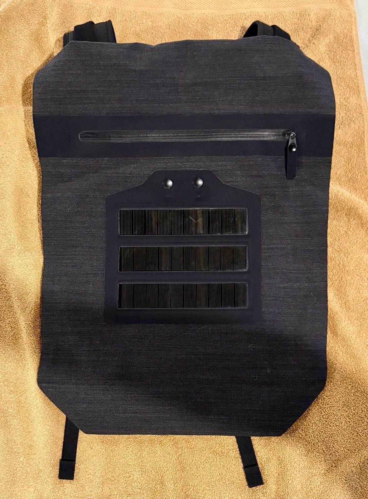 O-range Solar Backpack Made In Italy Solar Panel Works/Charges Approx. 16wX20h