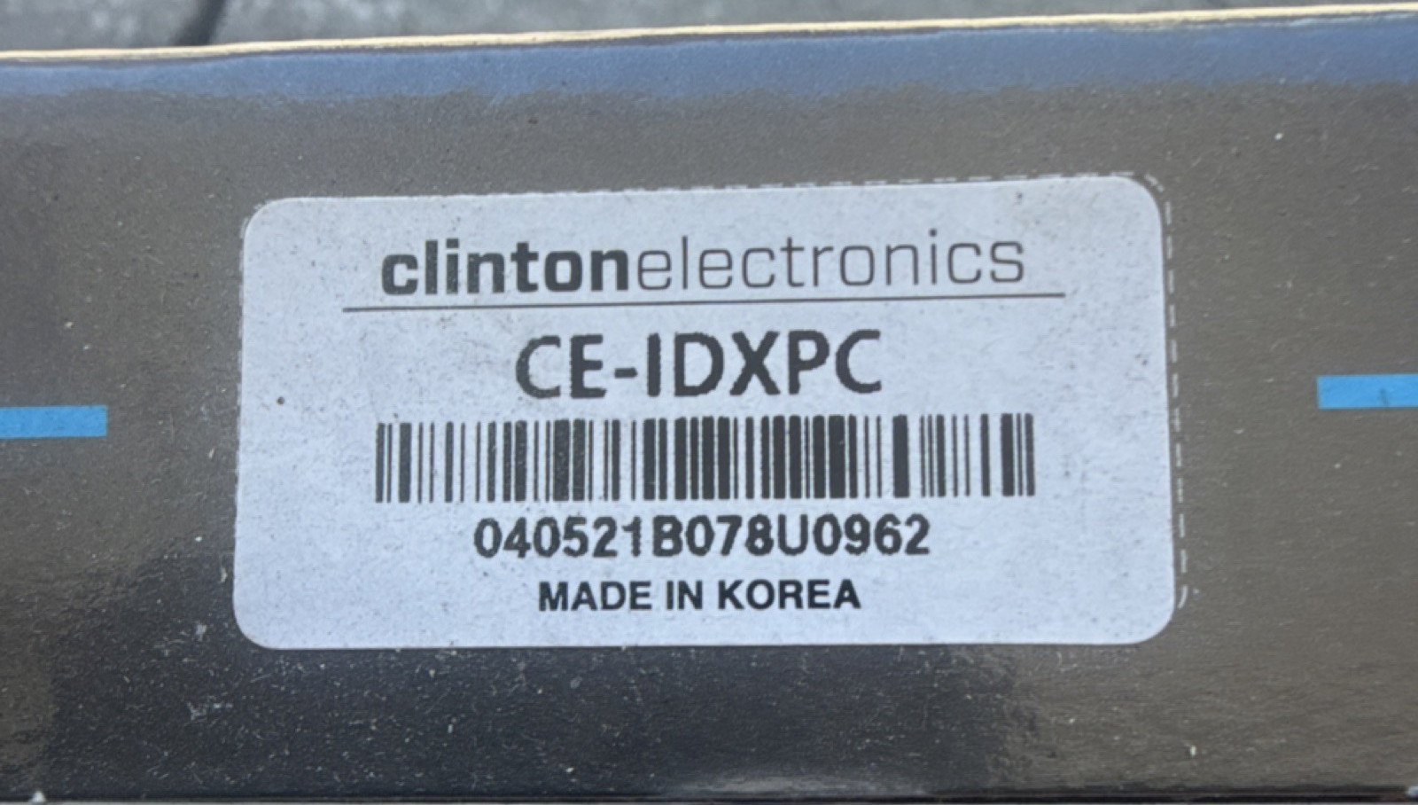 Clinton Electronics CE-IDXPC IDX Series White Pendant Cap Camera Bracket