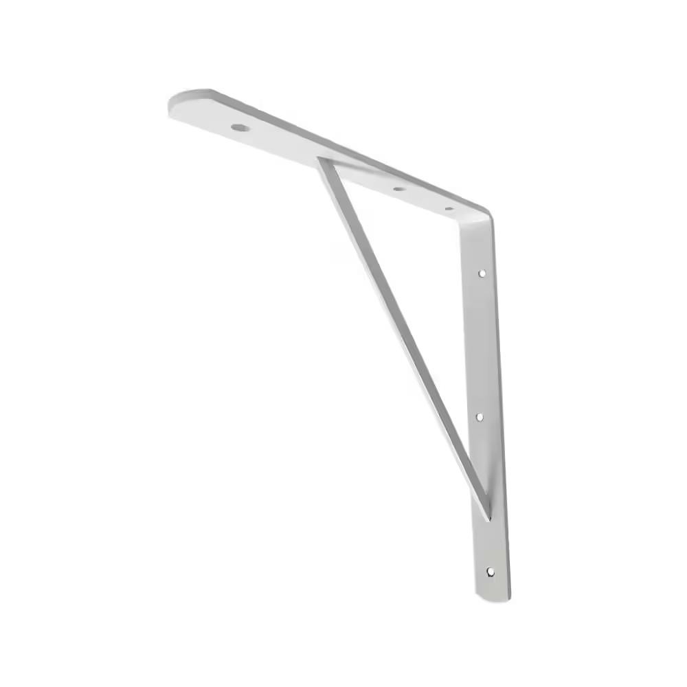 18 In. X16 In. White Steel Hvy Dty Shelf Bracktet