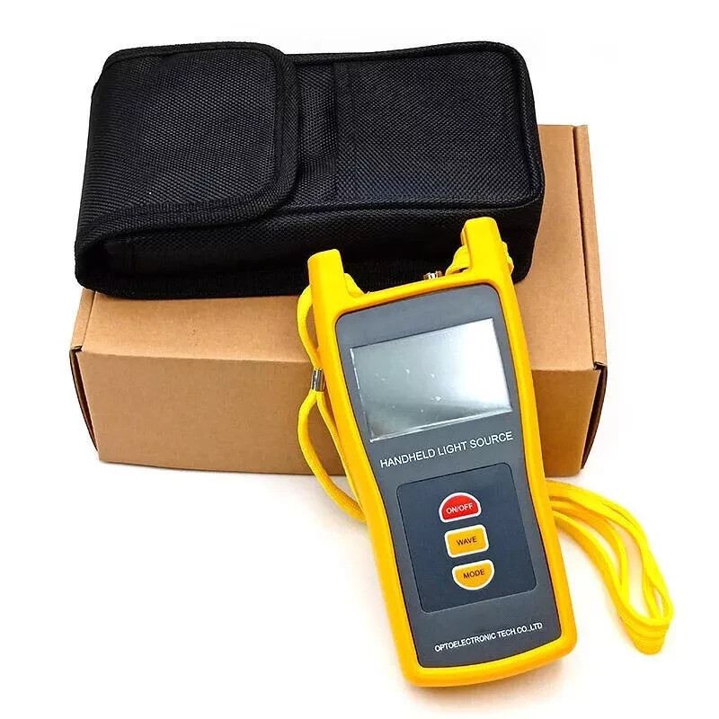 Handled Optical Light Source Optical Laser Source 850/1300nm FTTH Testing Tools