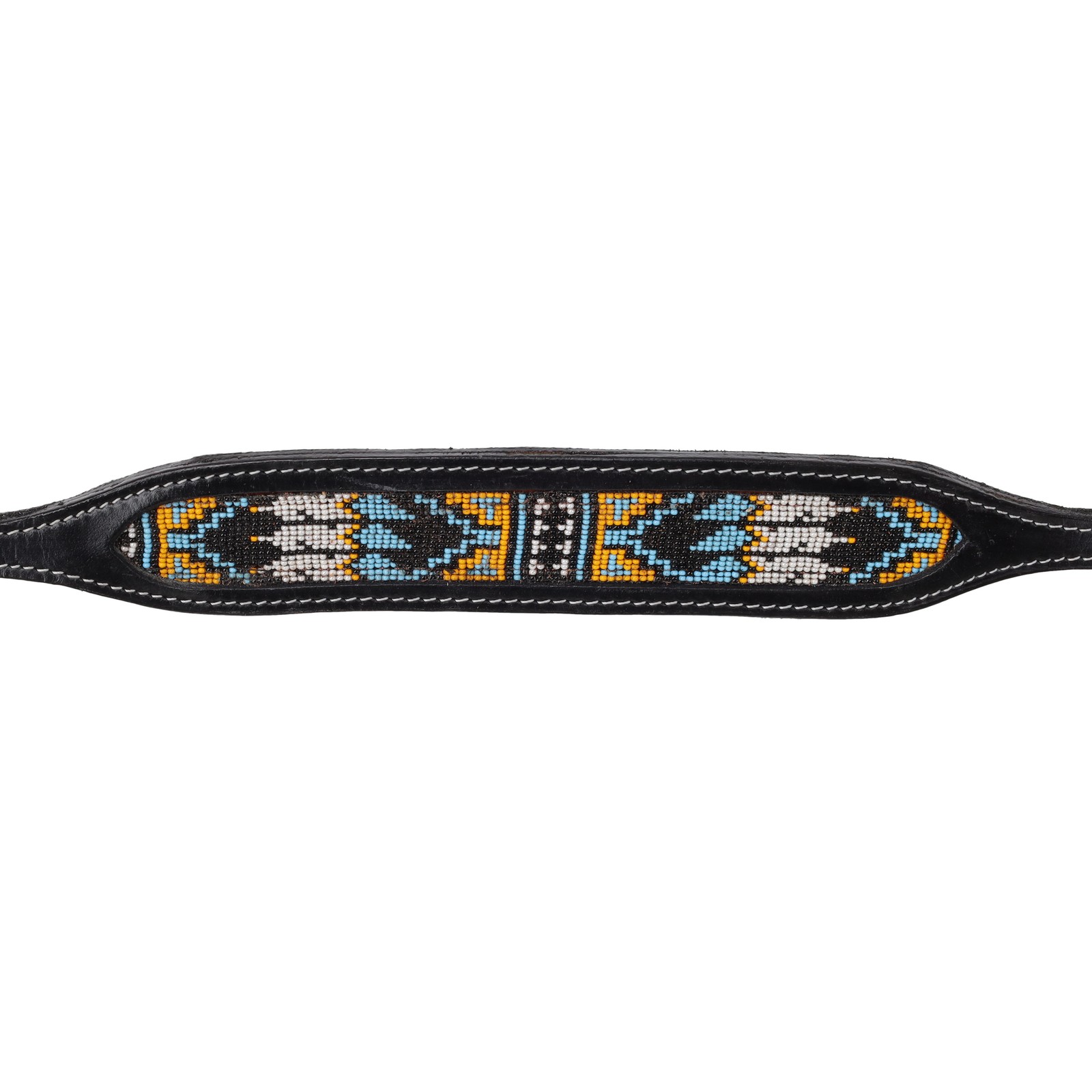 Showman Sacred Feather Beaded Wither Strap