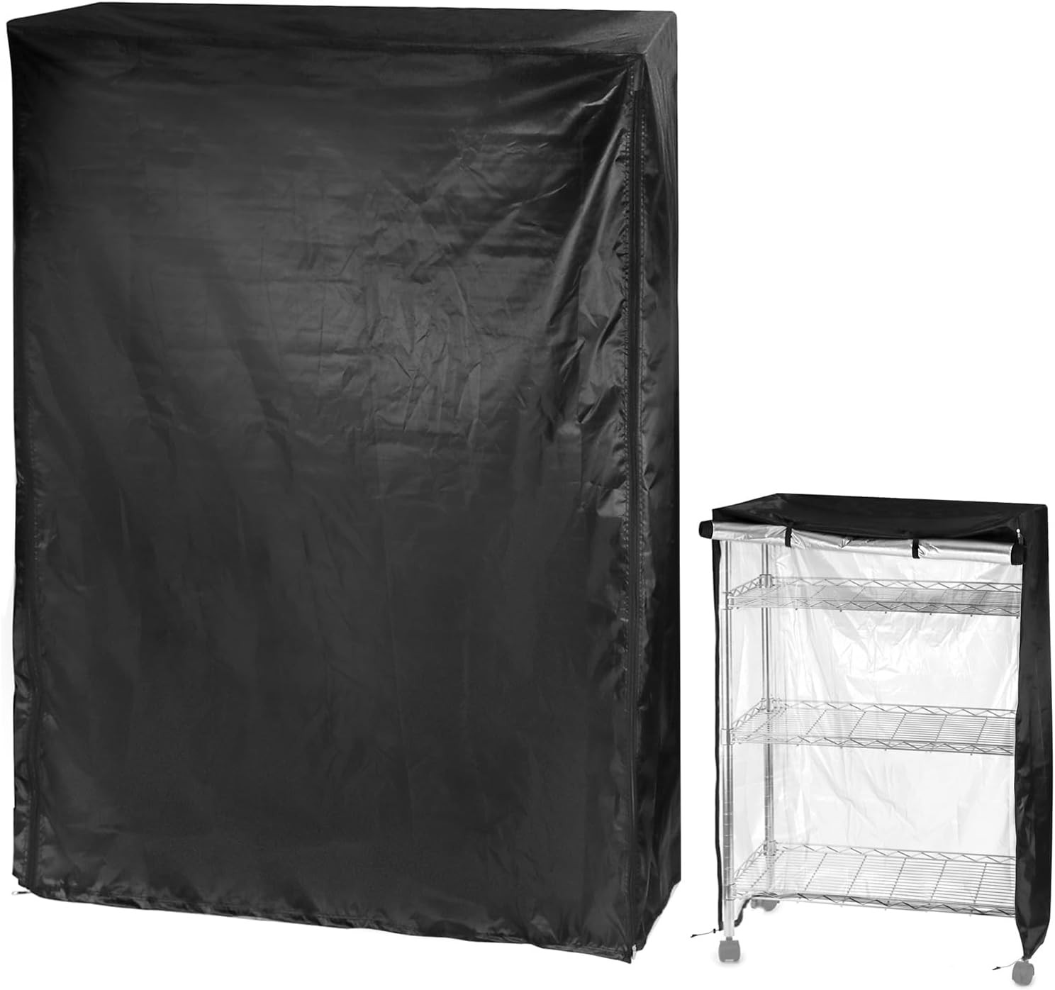 Storage Shelving Unit Cover, Wire Rack Cover for Shelf 48"X18"X72", 210D Oxford