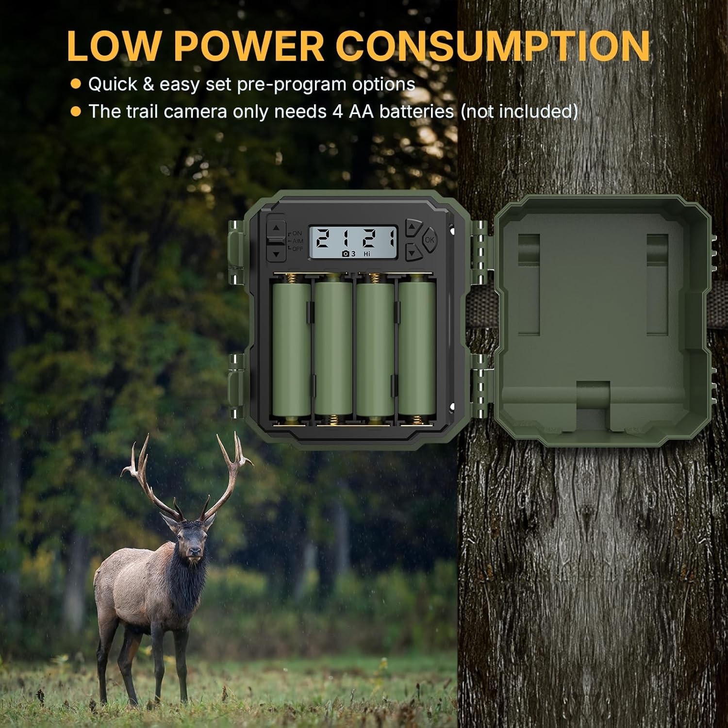 Mini Trail Camera 24MP 1080P HD Game Camera with Night Vision Motion Activate...