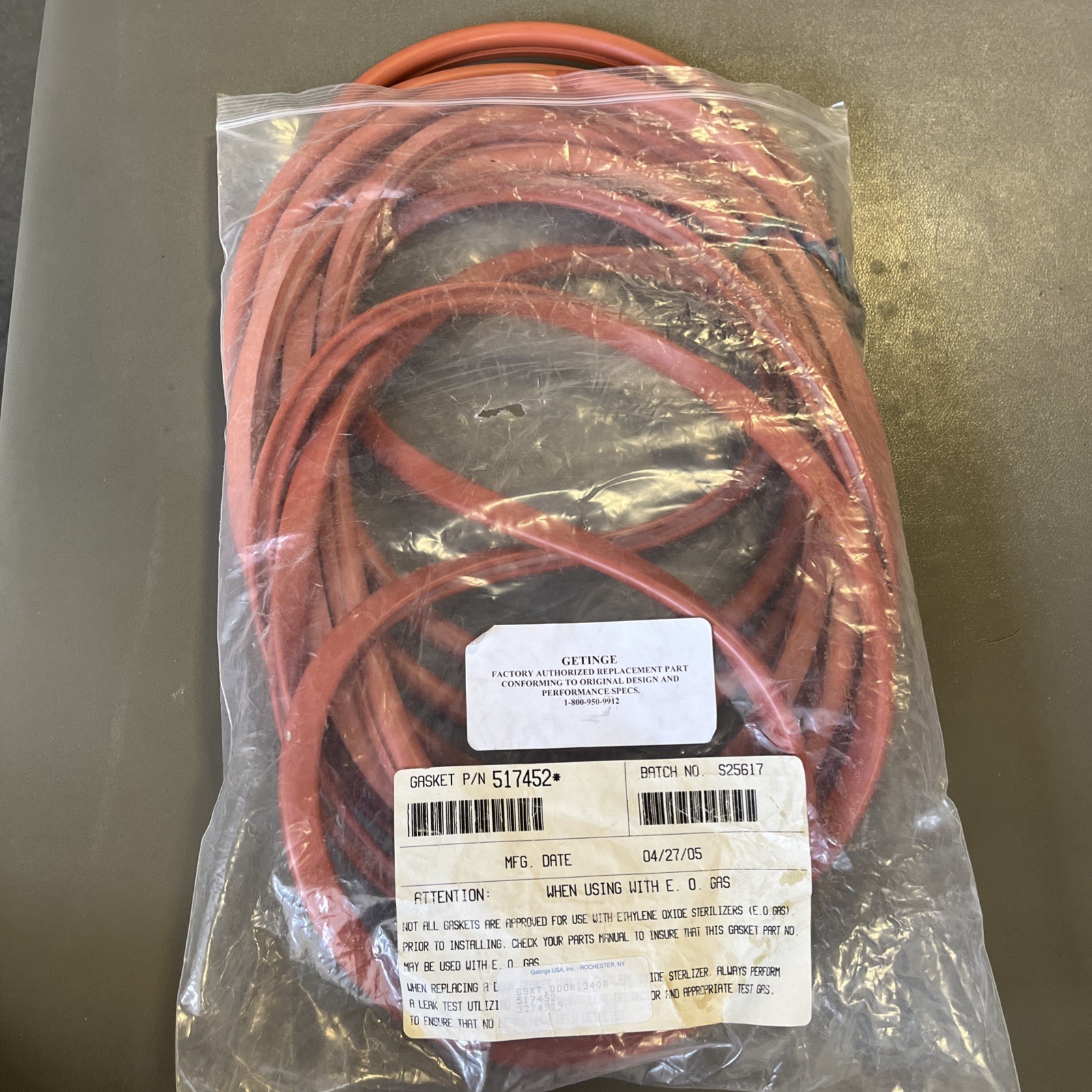 GETINGE GASKET Door 3400 517452 OEM 3274919